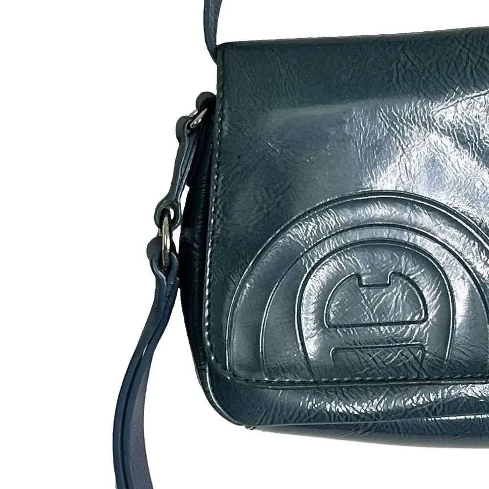 Etienne Aigner Pompeii Collection Clutch Purse Handbag Wristlet Green